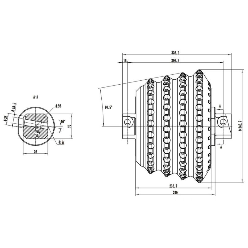 Raise Boring Roller Cutter Carbide Drill Bits for Rbm