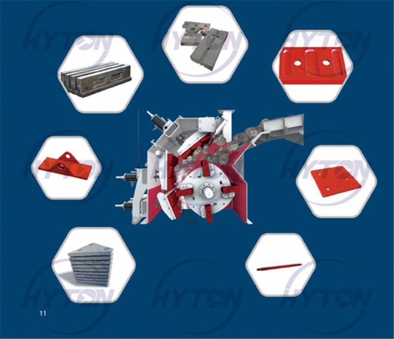 High Chrome Casting Parts Blow Bar Blow Hammer Apply to Telsmith HS Series Impact Crusher