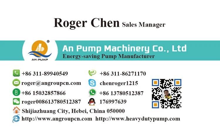 Electrical Motor Shaft Vertical Sump Centrifugal Slurry Pumps