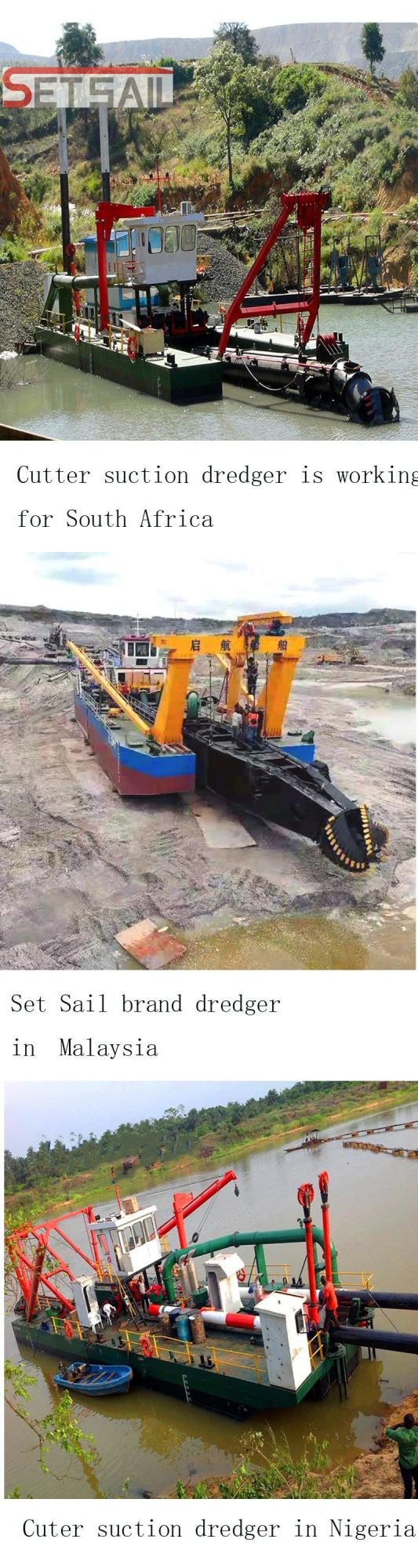 China Manufacture 22 Inch Cutter Suction Dredger with Diesel Engine Power