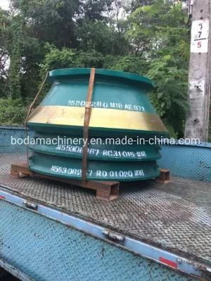 Manganese Casting Spare Parts Bowl Liner and Mantle for Nordberg Gp/HP Cone Crusher