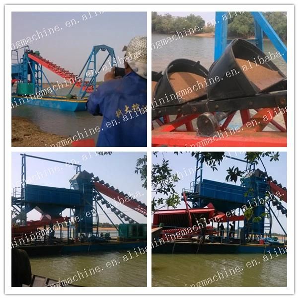 Qingzhou Keda Dismantle Design Bucket Chain Sand Dredger Ship for Sale