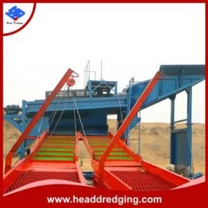 Mobile Alluvial Gold Mining Trommel/Vibrating Screen Wash Plant Factory