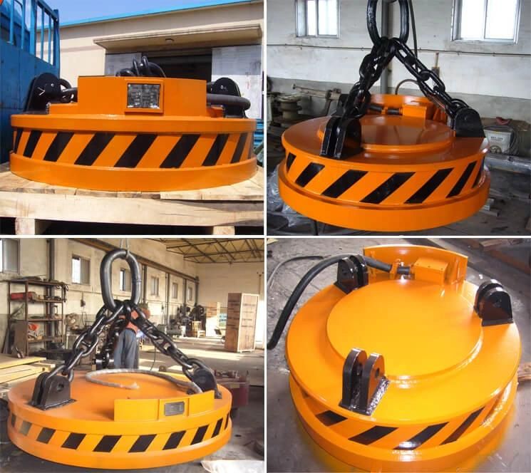 Densen Powerful Lifting Magnet; Electro Magnetic Lifter for Lifting Metal Scrap; Overhead Electromagnetic Lifting Crane