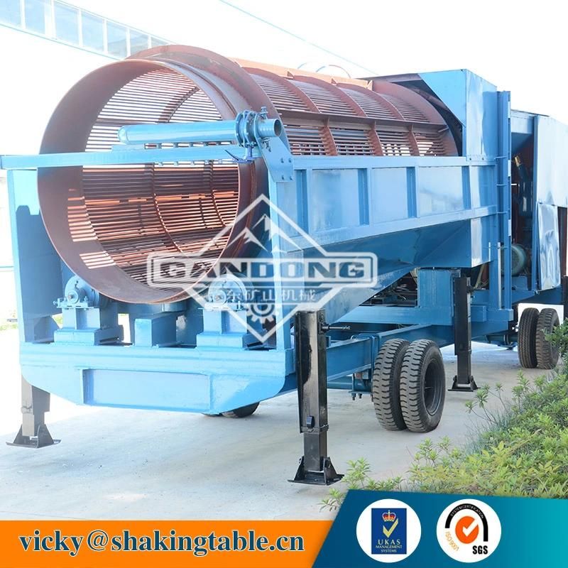 Alluvial Gold Mining Mobile Trommel Screen