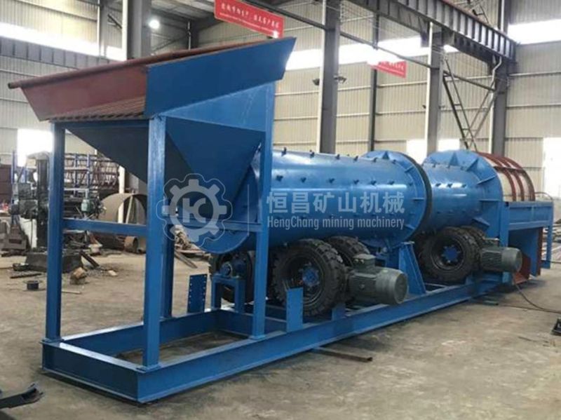 Gold Trommel Scrubber Washing Machine for 100 Ton Alluvial Gold Washing Plant to Cleaning The Mud and Dust