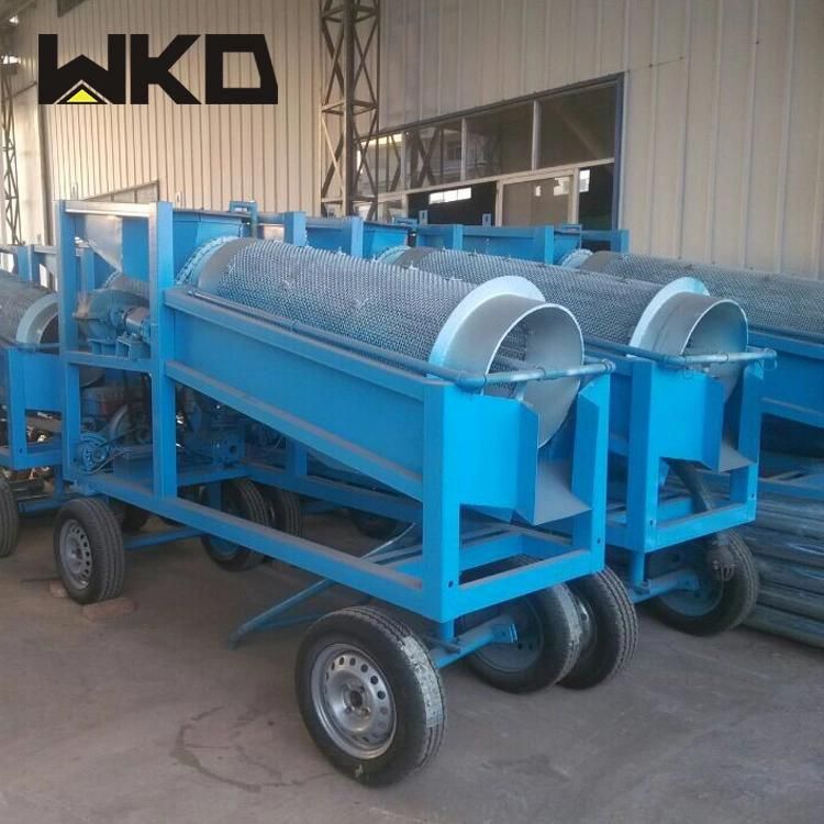 Small Mobile Ore Washing Trommel Screen for Sale