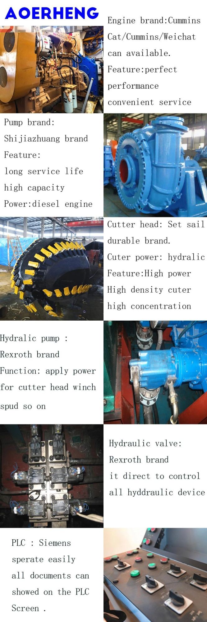 18/20/22/24/26 Inch Hydraulic Cutter Suction Sand Dredger with Diesel Engine Used in The River Sand /Lake Mud Cleaning/Port Cleaning /Gold Collecting