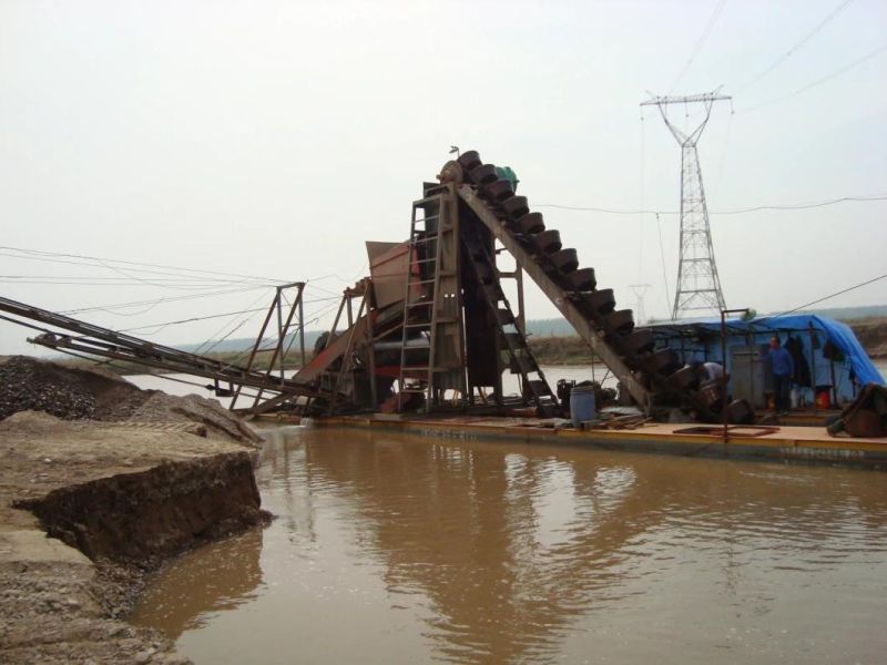 Keda Alluvial Gold Bucket Chain Dredger Ship for Sale