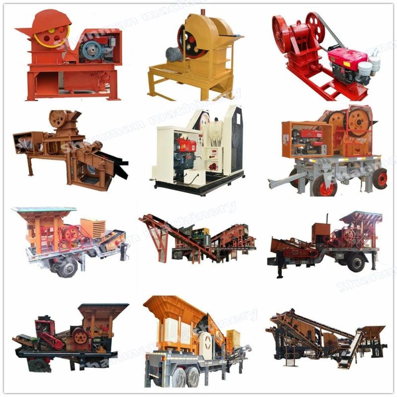 Mini Capacity Diesel Engine River Stone Crusher