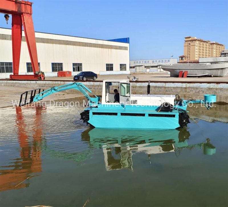 Multi-Fuction Water Garbage Collection Boat Aquatic Weed Harvester
