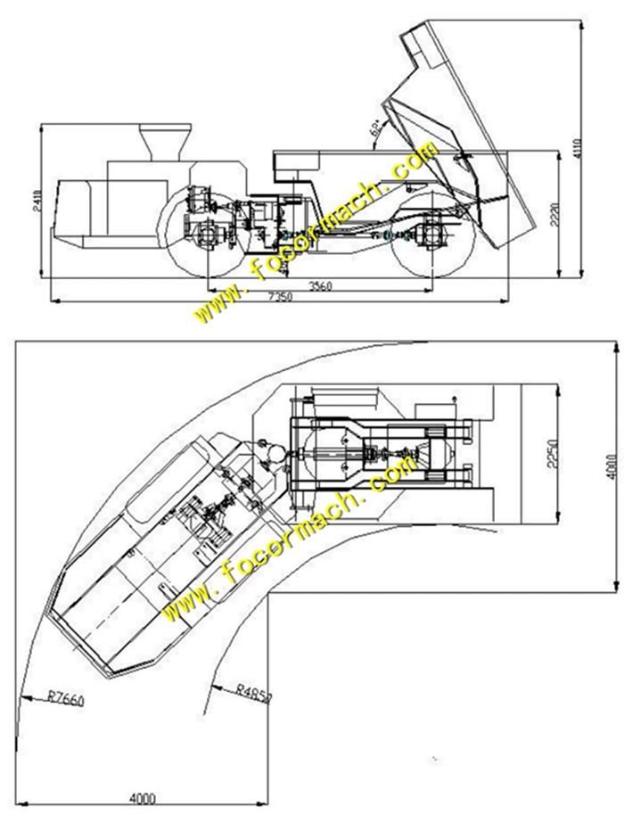 Underground Truck with 15ton