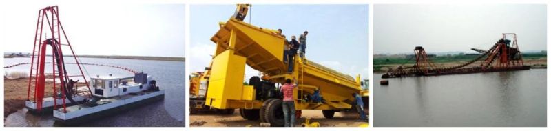 Eterne 6 Inches Gold Dredge Alluvial Gold Mining Equipment Suction Dredge Placer Concentrator River Power Jet Dredge Ore Prospecting Mining Machinery