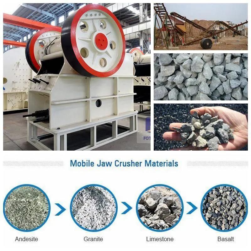 Mini Stone Wood Stone Rock Jaw Crusher Machine for Sale