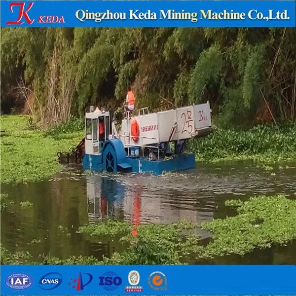 Professional Customized Hydraulic Aquatic Weed Harvester Water Hyacinth Cutting Boat