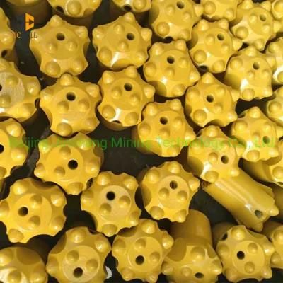 Tungsten Carbide Material 7 Buttons 32mm Tapered Button Drill Bits for Mining