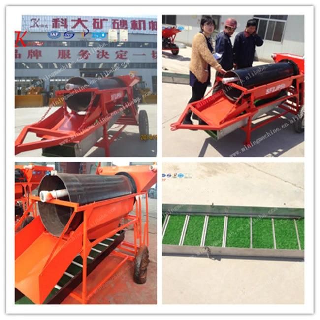 Small Scale Gold Mining Mobile Trommel From China