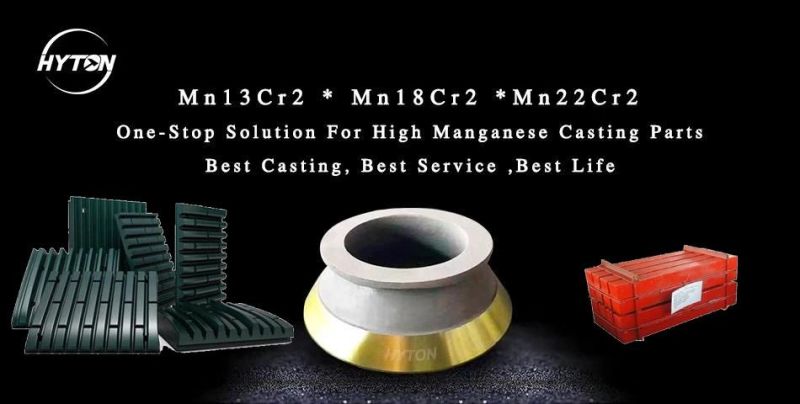 Machinery Parts Mn22 Bowl Liner Suit for Nordberg Gp220 Cone Crusher Wear Parts