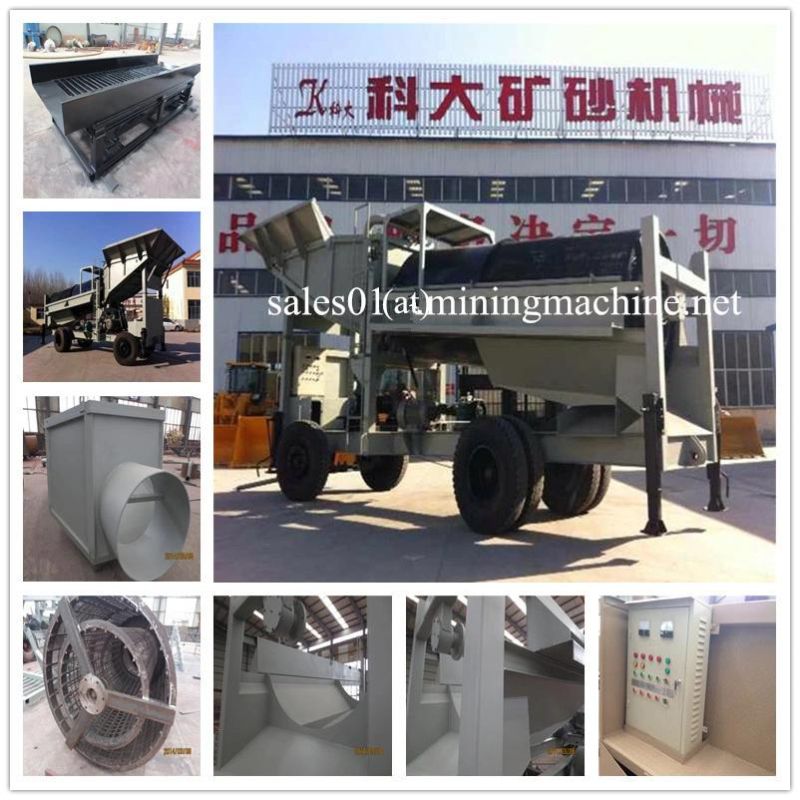 Popular Alluvial Gold Separating Gold Mining Trommel Screen