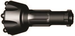 Br1 6 Splines DTH Hammer Button Bit Without Footvalve for Middle Air Pressure Down The Hole Drilling