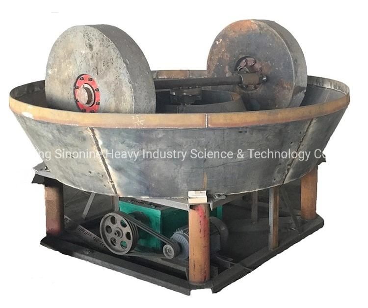 Top Rank Wet Pan Mill China Hot Sale High Quality Mineral Ore Gold Wet Pan Mill for Gold Ore