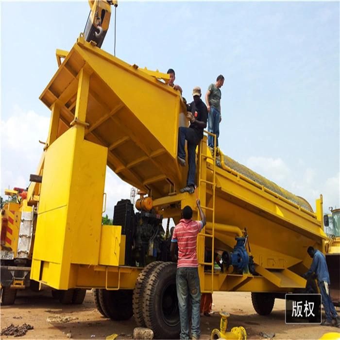 Gold Mining Trommel Machine Gold Gravity Separating Washing Trommel Plant