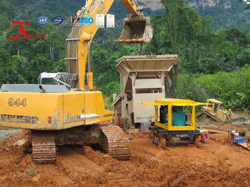 Gravity Sand Gold Washing Plant Trommel for Separating in Ghana