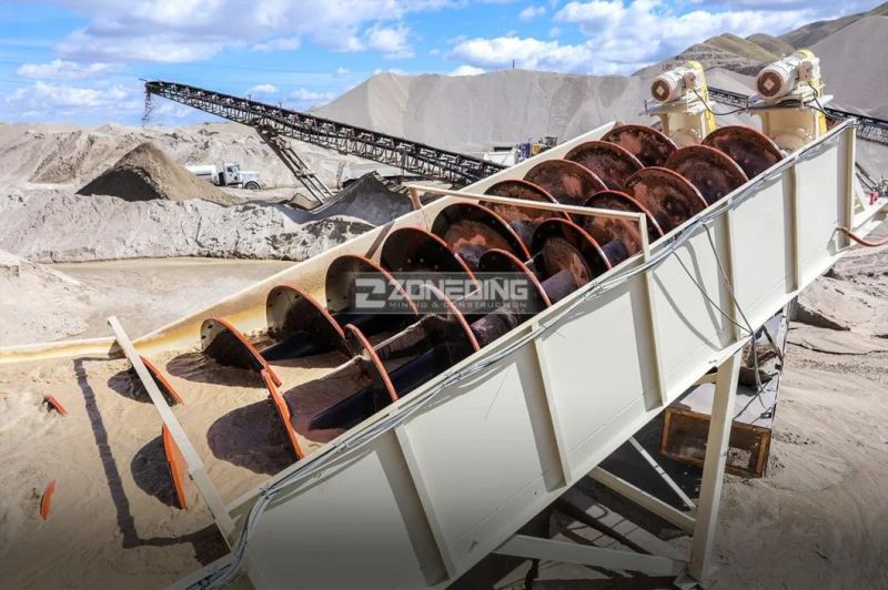 Complete River Sand Washing Plant Screw Classifier Spiral Sand Washer Machine for Sale