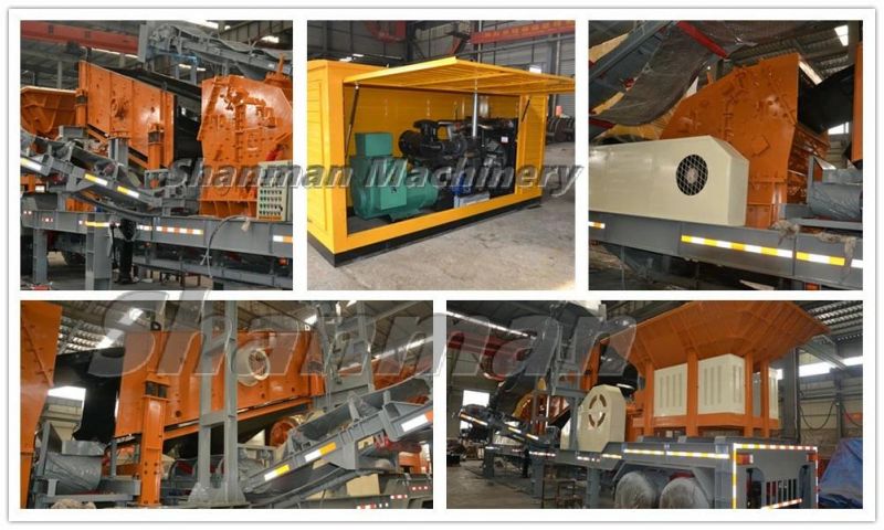 50tph Mobile/ Station Stone Crusher/ Fine /Large/ Capacity Stone/Rock/Ore/Sand Making/Sand Maker/Combine/Compac Jaw Crusher for Quarry/Mining Crushing Machine