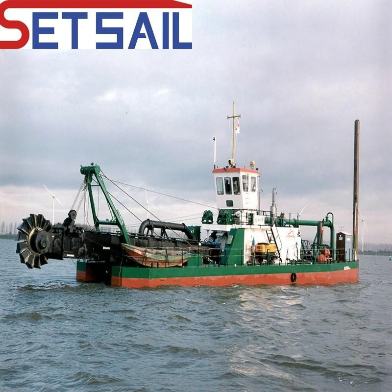 Hydraulic Winch Anchor Boom Diese Engine Wheel Bucket Silt Dredger