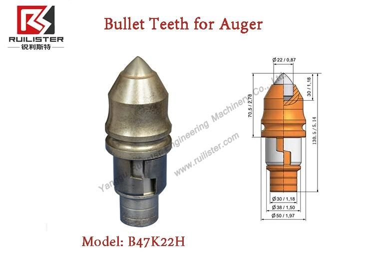 Auger Teeth B47K22h Cutting Tools Drill Bits for Foundation Drilling