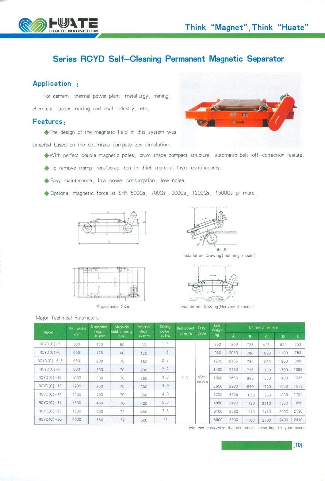 Magnetic Separator for Conveyor Belt