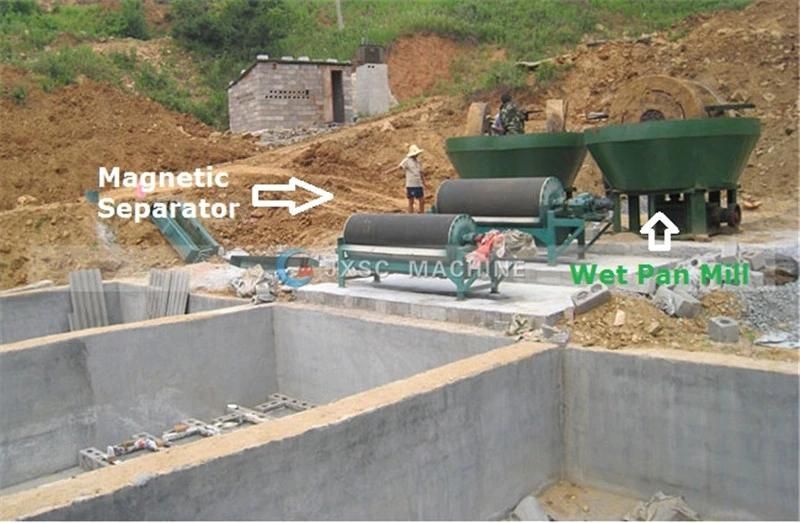 Low Investment Cone Wet Pan Mill for Sudan Gold Wash Plant