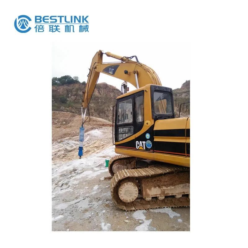Excavator Mounted Hydraulic Rock Splitter for Controlled Demolition