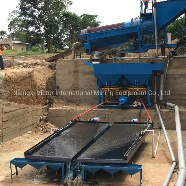 6-S Wilfley Shaking Shaker Table for Gold Tin Coltan Tantalite Tungsten Chrome Manganese Ore Mining