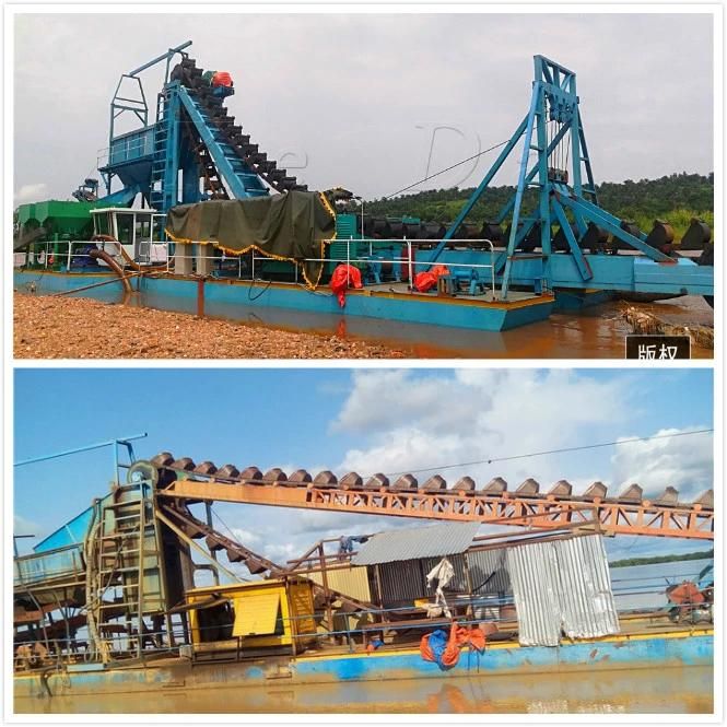 Gold Dredger, Diamond Dredger Chain Bucket Dredger for Sale