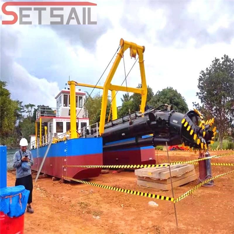 Diesle Engine Power Dredging Machinery Cutter Suction River Sand Dredger