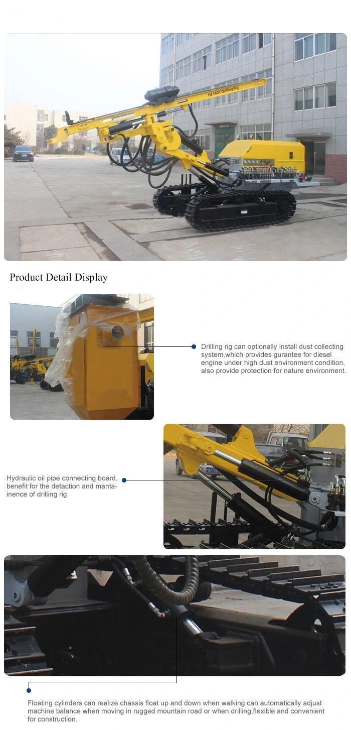 Hydraulic Crawler Mounted Anchor Drilling Rig Deep Water Well Drilling Mining Equipment