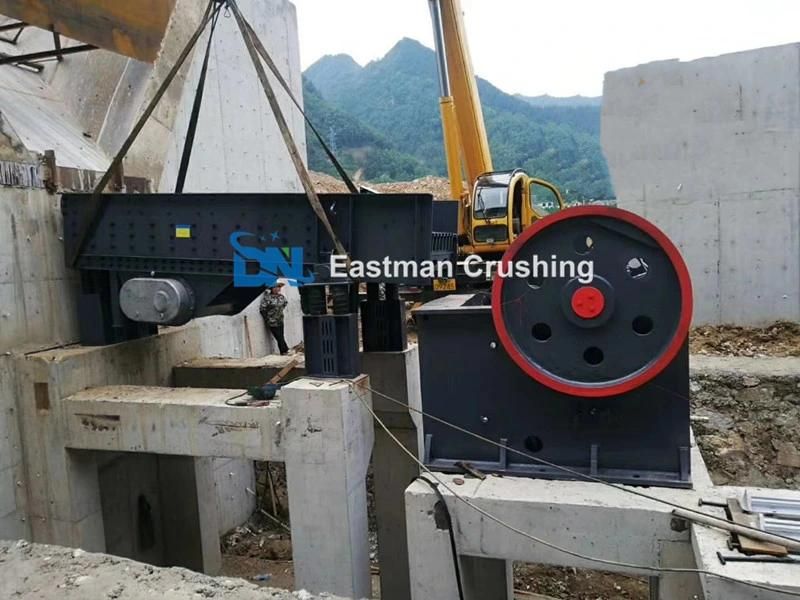 PE150*250 PE250*400 PE400*600 PE500*750 Granite Limestone Basalt Hard Stone Mining Process Rock Jaw Crusher