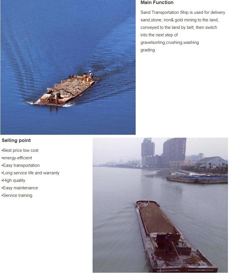 Sand Transportation Boat Sand Carrier Work Boat for Dredger