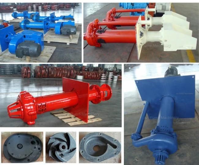 Electrical Motor Shaft Vertical Sump Centrifugal Slurry Pumps