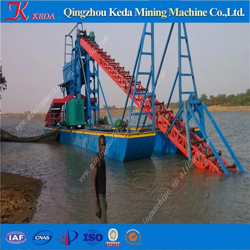 China Chain Bucket Gold Dredger Gold Mining Equipment