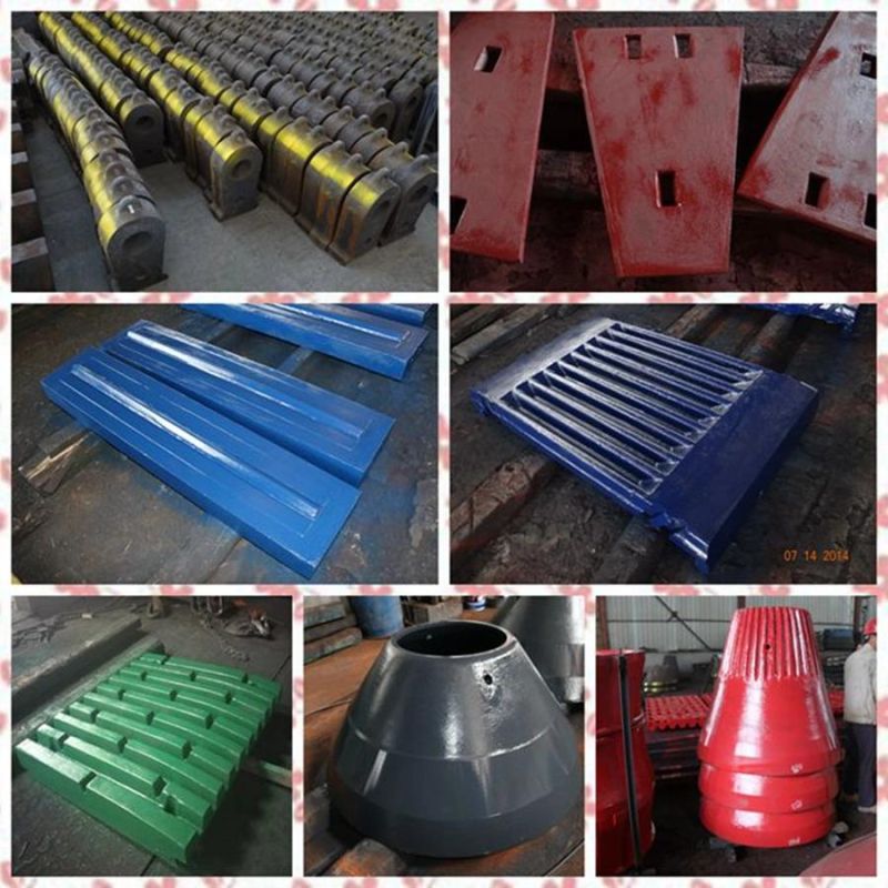 High Manganese Steel Casting Cone Crusher Concave Mantle Gyratory Crusher Spare Parts Cone Manganese Steel