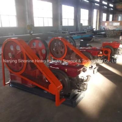 Small Capacity Mobile PE200X300 PE250X400 Diesel Engine Stone and Rock Jaw Crusher for ...