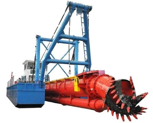 Hydraulic 8inch Cutter Suction Dredger Water Flow 800m3/H Dredger Sand Dredging Ship Sand Pumping Ship Sand Mining Ship