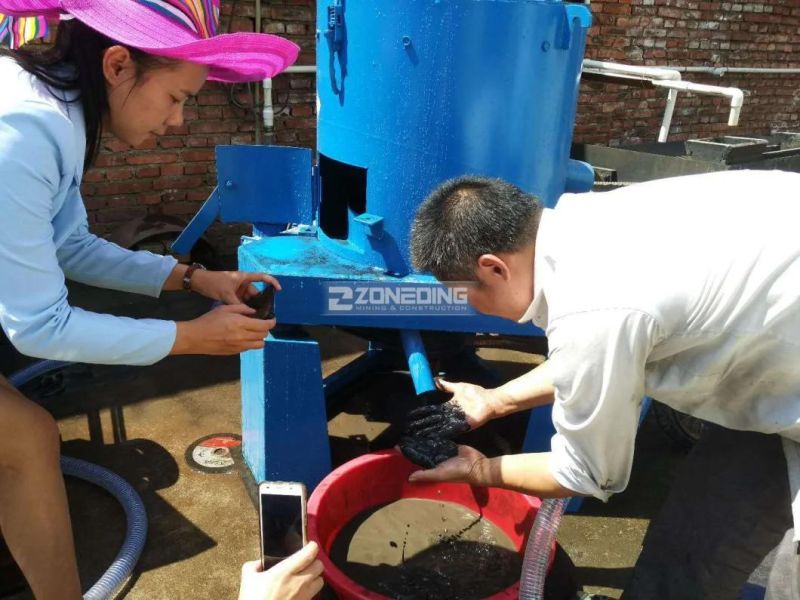 High Recovery Centrifugal Separator/Gold Concentrator Portable Alluvial Gold Washing Machine, Gold Extraction Equipment, Miniature Gold Centrifugal Thickener