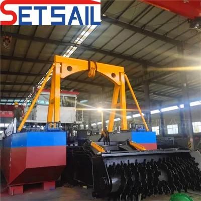 Low Cost Diesel Engine Trailing Hopper Mud Dredger Used in River