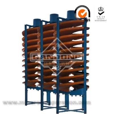 Alluvial Gold Pan Spiral Chute for Gold Processing Plant