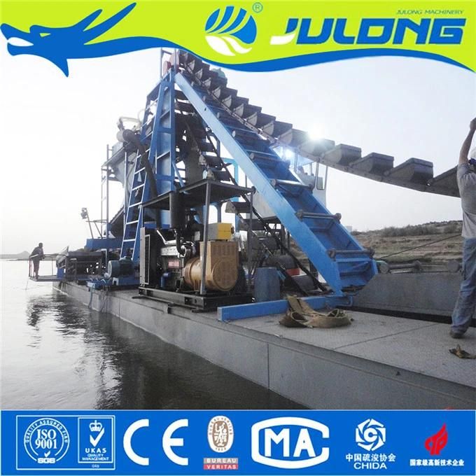 Julong Gravity Separation Gold Dredger/Mining Dredge/Gold Dredging Boat for Sale