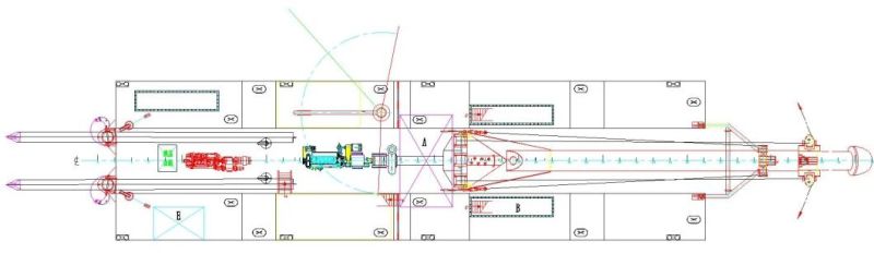 Dredging Depth 15m Diesel Engine Cutter Suction Dredger with Hydraulic